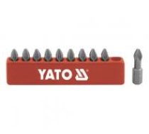 YATO Uzgaļu komplekts , 10 gb PH1X25 mm AISI_S2cold_forgedmax_tourque_21, 810pcsHRC58-62hex size (mm) 1/