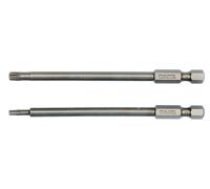 YATO Uzgaļu komplekts S 1/4', 2 gb - TORX security: T10X100 mm; T25X100 mm 1/4' HEX DRIVE 2pcs1_4calaAISI_S2length (mm) 100