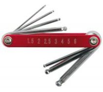 VOREL HEX atslegau komplekts ar BALL KEY 7pcsHEXlength (mm) 1,5 2 2,5 3 4 5 6quantity in the package IB / MC 25/100