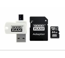 GoodRam Goodram MicroSD 64GB All in one class 10 UHS I + Card reader