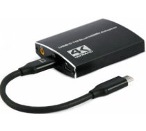 Gembird Adapteris Gembird USB-C Type-C Male - 2 x HDMI Female 4K Black