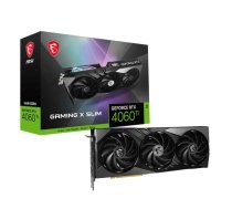 MSI Grafiskā karte|MSI|NVIDIA GeForce RTX 4060 Ti|16 GB|GDDR6|128 bitu|PCIE 4.0 8x|1xHDMI|3xDisplayPort|RTX4060TIGAMXSLIM16G