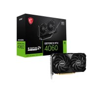 MSI Grafiskā karte|MSI|NVIDIA GeForce RTX 4060|8 GB|GDDR6|128 bitu|PCIE 4.0 8x|Dual Slot Fansink|1xHDMI|3xDisplayPort|RTX4060VEN2XBLK8GOC