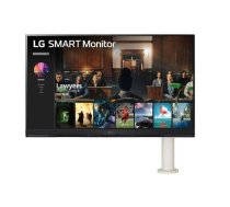 LG LCD monitors|LG|32SQ780S-W|31.5"|4K|Panelis VA|3840x2160|16:9|65Hz|65 ms|5 ms|Gultņi|Krāsa balta|32SQ780S-W