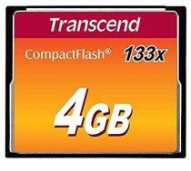 TRANSCEND MEMORY COMPACT FLASH 4GB/SLC TS4GCF133 TRANSCEND