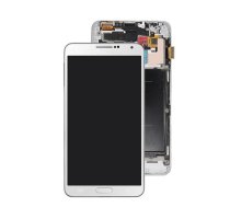 SAMSUNG LCD ekrāns priekš Samsung Galaxy Note 3 N9005 (LTE) ar sensoru un rāmi balts