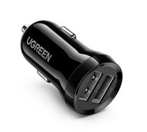 Ugreen Ugreen UGRE-8750 auto lādētājs ar 2x USB 24W 4.8 A (2x 2.4 A) Black