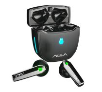 Aula Aula F101 TWS bezvadu Hi-Fi spēļu stereo austiņas/ Bluetooth 5.0/ HD Mic/ Uzlādes korpus/ Melns