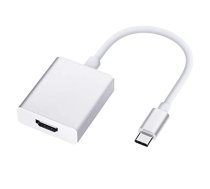 ILike iLike HD2 USB-C Spraudnis uz HDMI 4K Sieviešu Audio un Video Kabelis Adapteris 10cm - Konvertors Balts (OEM) (ILK-HD2)