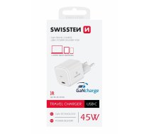Swissten Swissten GaN Travel Charger Tīkla Lādētājs USB-C 45W