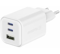 Swissten Swissten Travel Tīkla Lādētājs GaN 2x USB-C / PD USB-A / 18W QC / 65W