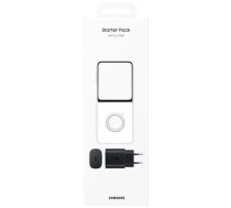 SAMSUNG Samsung Z Flip5 Starter Pack USB-C 25W Lādētājs + Caurspīdīgs maciņš