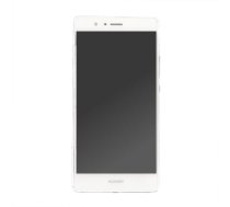 OEM OEM displeja bloks + rāmis priekš Huawei P9 Lite white