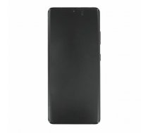 SAMSUNG Samsung displeja bloks + rāmis G998B Galaxy S21 Ultra 5G melns GH82-26035A (bez kameras)
