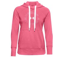 Under Armor Rival Fleece Metallic Hoodie women's sweatshirt pink 1356323 668