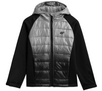 Boy's jacket 4F softshell anthracite HJZ21 JSFM002B 22S