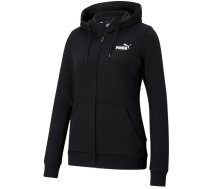 Puma ESS Small Logo Full-Zip Hoodie TR women's sweatshirt black 586813 01