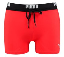 Puma Logo Swim Trunk men's swimming shorts red 907657 02