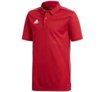 Adidas Core 18 Polo JUNIOR children's T-shirt, red CV3681