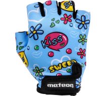 Meteor Kids Kiss Love JR cycling gloves blue 24184-24186