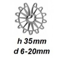 ZV35/6-20 Vertikālā stiegrojuma ierobežotājs  h 35mm, d 6-20mm, Cena par 1 gab.