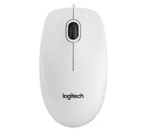 LOGITECH Logitech B100 Corded Mouse - WHITE - USB - B2B 910-003360