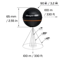 DEEPER Deeper | Smart Sonar PRO+2 | Sonar | Wi-Fi | Black FNG0033