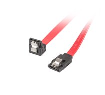 Lanberg SATA DATA III (6GB/S) F/F CABLE 50CM ANGLED DOWN/STRAIGHT METAL CLIPS RED LANBERG (CA-SASA-13CU-0050-R)