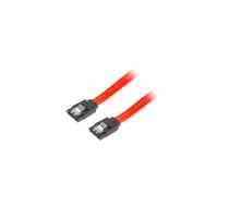 Lanberg SATA DATA III (6GB/S) F/F CABLE 30CM METAL CLIPS RED LANBERG (CA-SASA-14CU-0030-R)