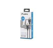 Lanberg USB-A(M)-USB-B(M) 2.0 CABLE 1M BLACK FERRITE BOX LANBERG (CA-USBA-15CU-0010-BK)