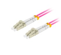 Lanberg FIBER OPTIC PATCHCORD MM LC/UPC-LC/UPC DUPLEX 2M LSZH OM4 50/125 3.0MM VIOLET LANBERG (FO-LULU-MD41-0020-VT)