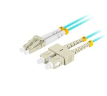 Lanberg FIBER OPTIC PATCHCORD MM LC/UPC-SC/UPC DUPLEX 0.5M LSZH OM3 50/125 3.0MM AQUA LANBERG (FO-LUSU-MD31-0005-TQ)