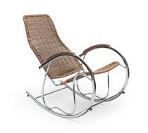 Mīkstās mēbeles BEN rocking chair color: brown mix
