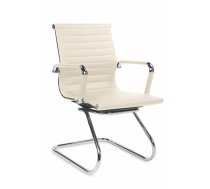 Birojam PRESTIGE SKID chair color: creamy