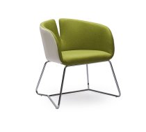 Mīkstās mēbeles PIVOT leisure chair, color: white / green