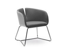 Mīkstās mēbeles PIVOT leisure chair, color: white / grey