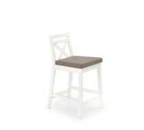 Krēsls BORYS LOW bar stool, color: white / INARI 23