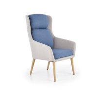 Mīkstās mēbeles PURIO leisure chair, color: light grey / blue