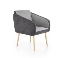 Mīkstās mēbeles WELL leisure chair, color: dark grey / light grey