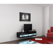 Modern viesistabas kolekcijas lift door TV Stand VIGO NEW RTV 140 black/black