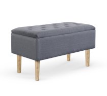Mīkstās mēbeles CLEO bench with storage, color: grey