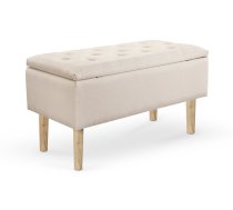 Mīkstās mēbeles CLEO bench with storage, color: beige