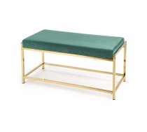 Mīkstās mēbeles MOKKA bench, color: dark green / gold