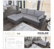 Mīkstās mēbeles MELO Stūra dīvāns