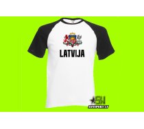 Latvijas fana T-krekls LG (UNISEX kokvilna) Hokeja Fanu Krekli, Latvijas Hokeja Izlases Fanu Atribūtika, Hokeja fanu atribūtika