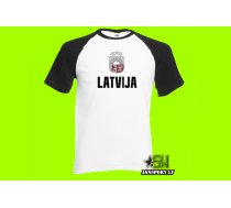 Latvijas fana T-krekls MG (UNISEX kokvilna) Hokeja Fanu Krekli, Latvijas Hokeja Izlases Fanu Atribūtika, Hokeja fanu atribūtika