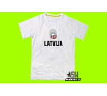 Latvijas fana T-krekls MG (UNISEX poliesters) Hokeja Fanu Krekli, Latvijas Hokeja Izlases Fanu Atribūtika, Hokeja fanu atribūtika