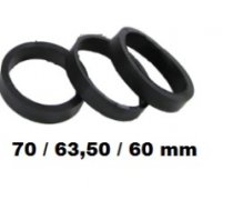 Gaisa sporta filtra adapteri, 3gab (70mm / 63,50mm/ 60 mm)