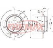 Aizmugures bremžu disks - K27 AUTOPARTS