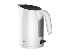 Braun | Kettle | WK3100WH PurEase | Standard | 2200 W | 1.7 L | Plastic | 360° rotational base | White (WK3100WH)